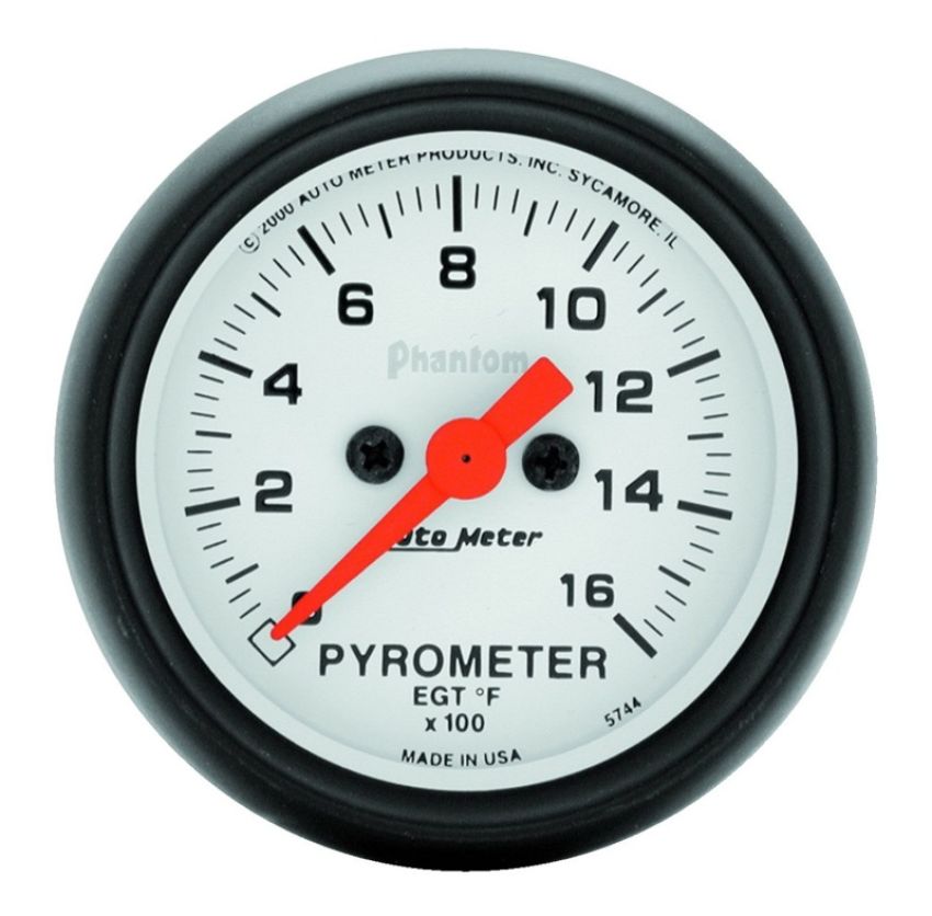 AutoMeter 5744 GAUGE, PYROMETER (EGT), 2 1/16