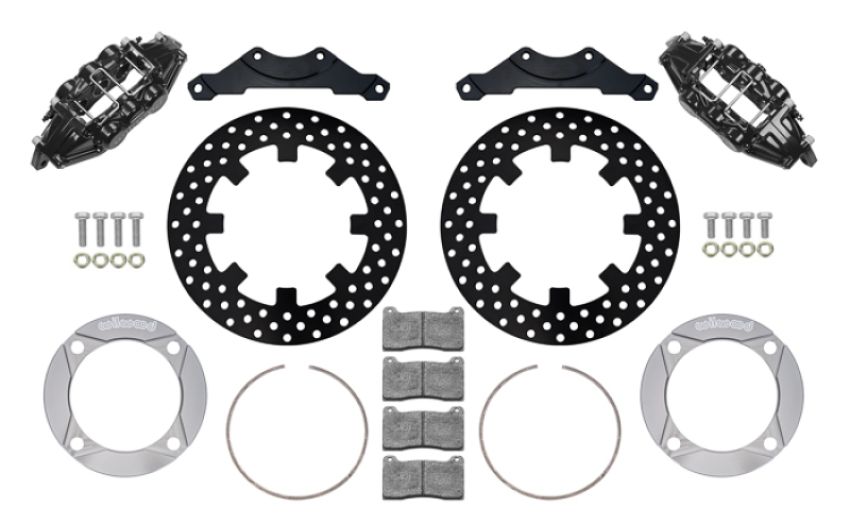 Wilwood 140-16633-D 2014+ Polaris RZR XP 1000 Rear Kit 11.25in Drilled - Black