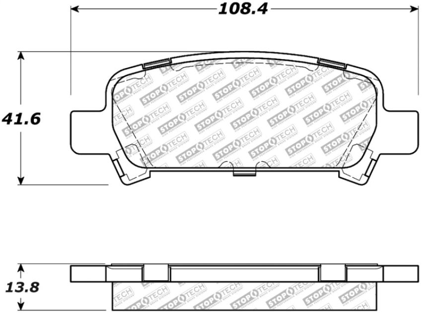 Stoptech 305.07700 Street Select Brake Pads - Front/Rear