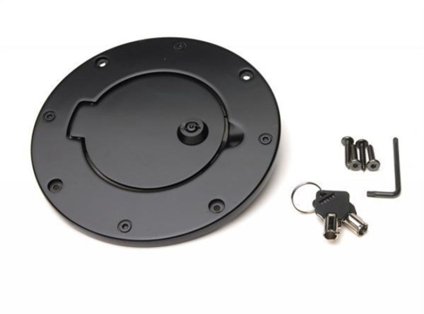 Rampage 85007 2007-2018 Jeep Wrangler(JK) Billet Style Gas Cover - Black