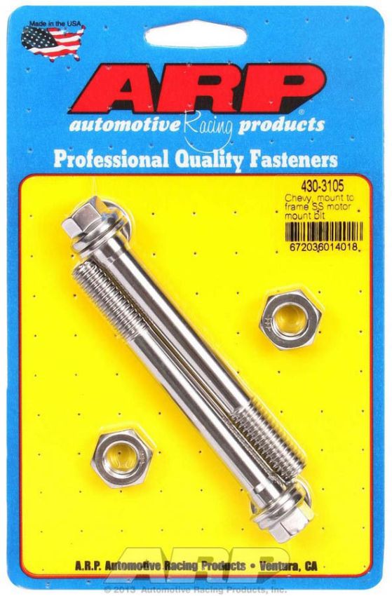 ARP ARP430-3105 Chevy S/S Motor Mount to Frame Bolt Kit - 6pt.