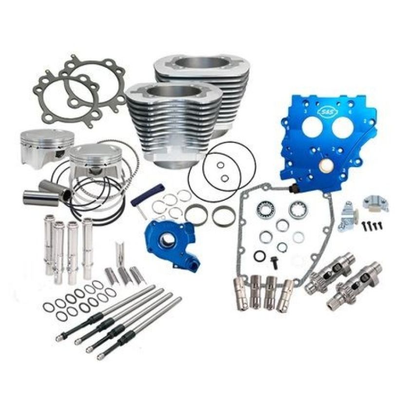 S&S Cycle 330-0662 99-06 BT 4in Bore 585CE Cam Power Pack - Silver