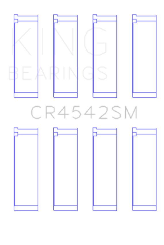 King Engine Bearings CR4542SM0.5 Honda K-Series (Except A3)/16V 2.0L/2.3L/2.4L (Size +0.50mm) Conrod Bearing Set