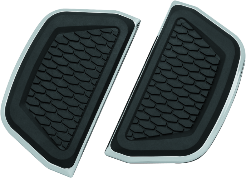 Kuryakyn 5902 Hex Passenger Board Inserts Chrome