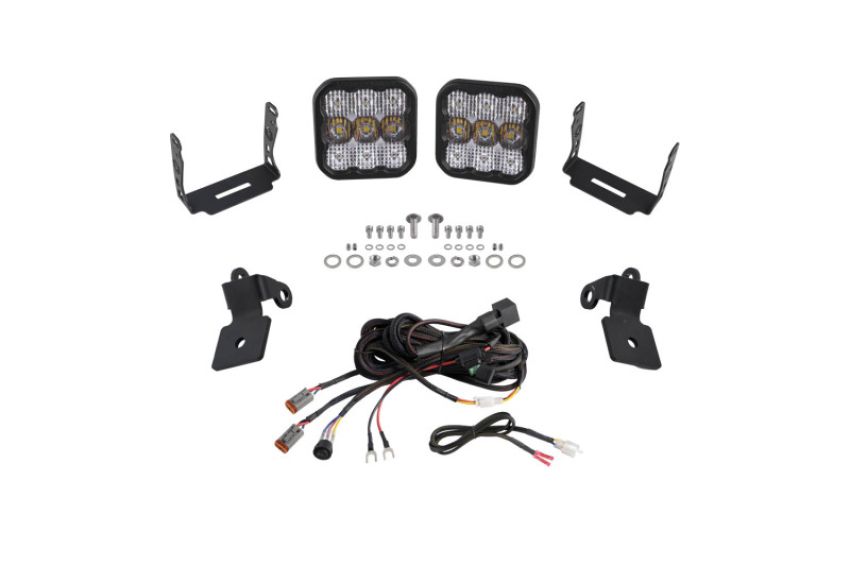Diode Dynamics DD7641 20-Present Polaris RZR A-Pillar LED Pod Kit SS5 Pro - White Combo