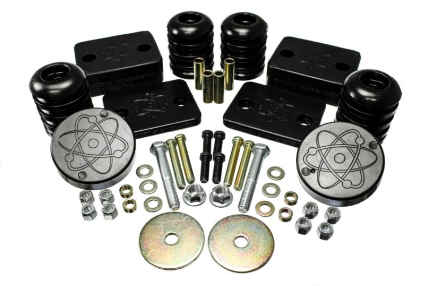 Energy Suspension 2.6115G 18-20 Jeep Wrangler JL Black Front Bump Stop Set (Set of 2)