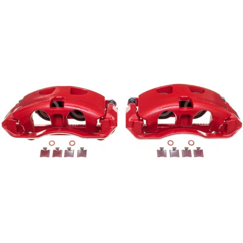 PowerStop S5404 Red Powder Coated Calipers