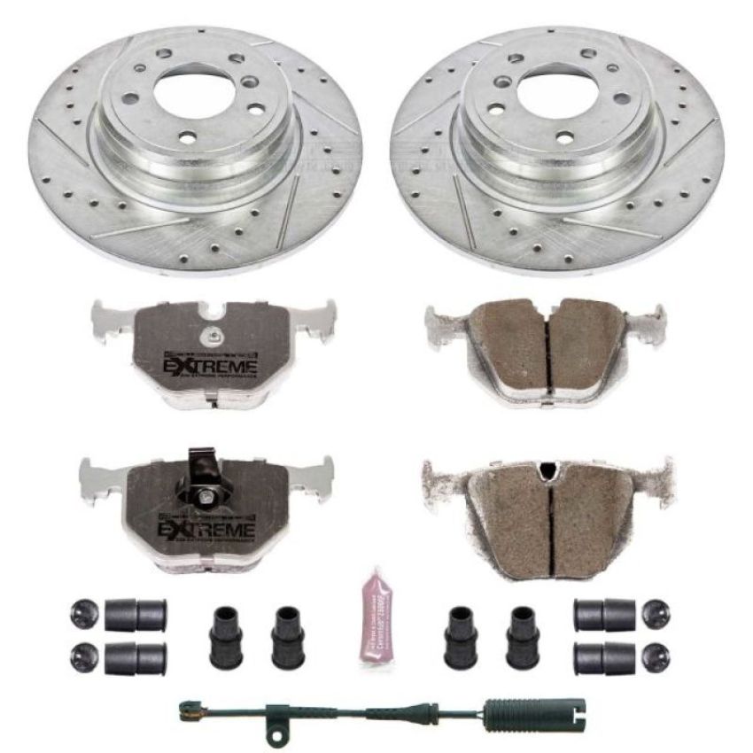 PowerStop K5711-26 Z26 Street Performance Ceramic Brake Pad and Drilled & Slotted Rotor Kit