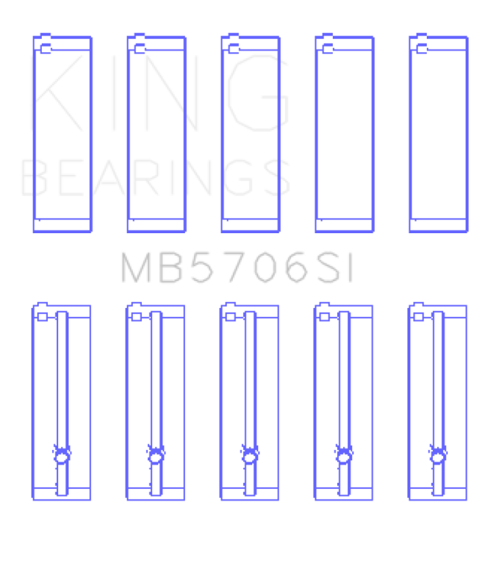 King Hyundai i30 G4FC (Size +0.75mm) Main Bearing Set