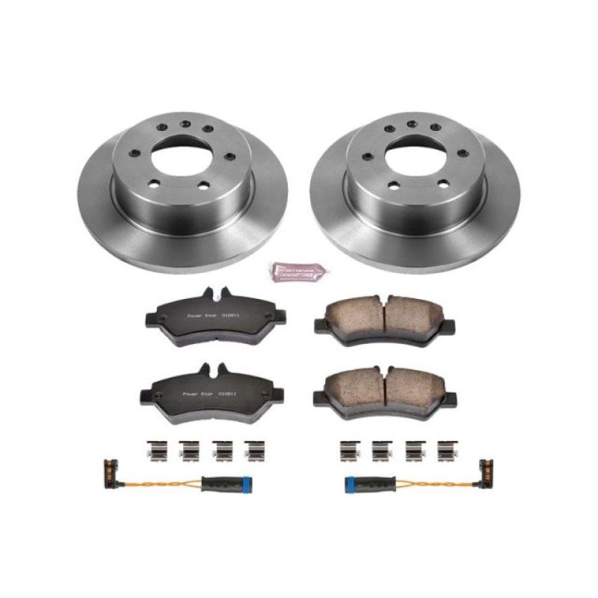 PowerStop KOE6197 OE Stock Replacement Low-Dust Ceramic Brake Pad and Rotor Kit