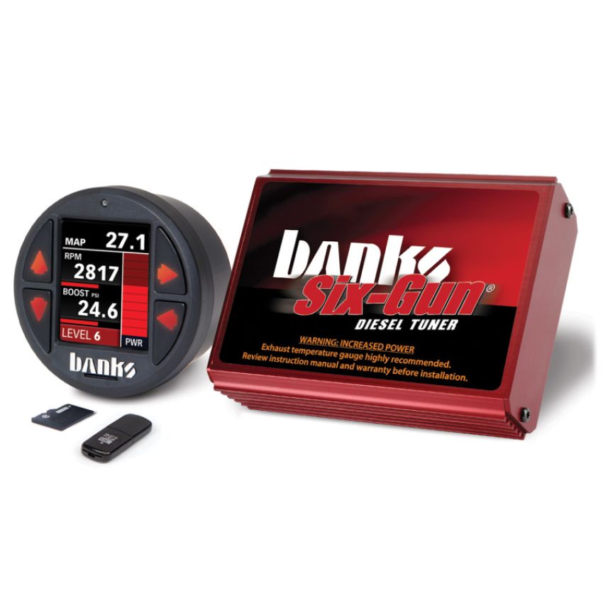 Banks Power 61444 Banks 06-07 Chevy/GMC 2500/3500 6.6L LLY-LBZ Six-Gun Diesel Tuner w/ iDash-1.8 DataMonster