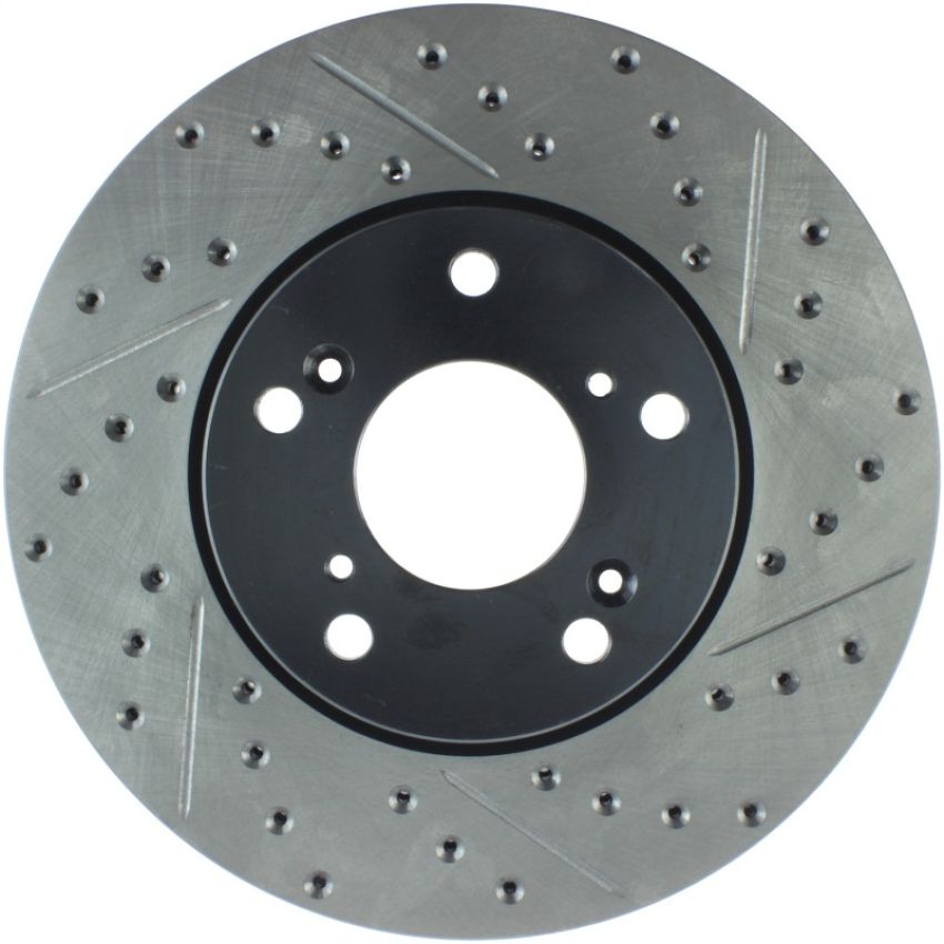 Stoptech 127.40036L 06-08 Civic GX / 02-04 CR-V / 98-02 Honda Accord V6 / 03-07 Accord 4 cyl/V6 MT Slotted & D
