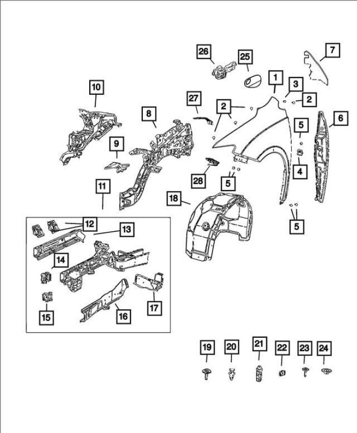 Mopar 68239861AA DOOR, Charge Port