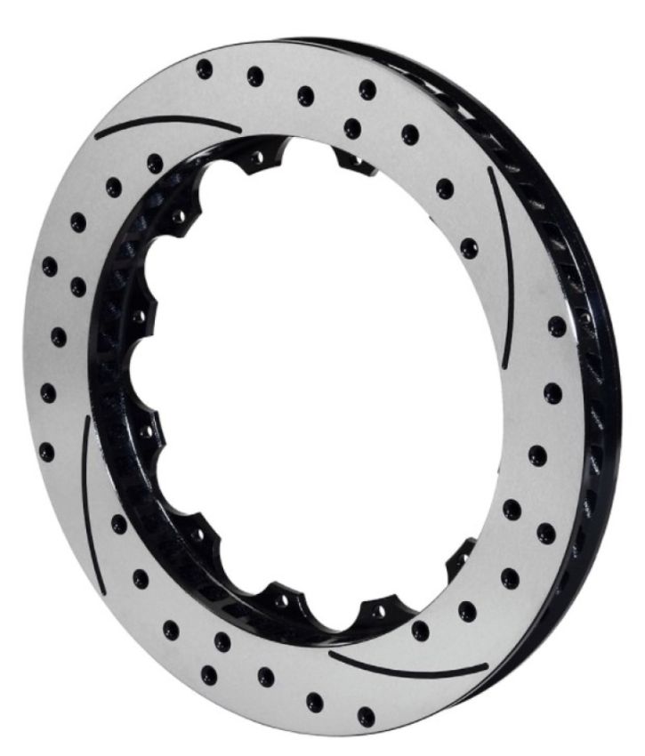 Wilwood 160-7799-BK Rotor-SRP48 SPC-37-LH-BLK-Drill 13.06 x 1.25 - 12 on 8.75in
