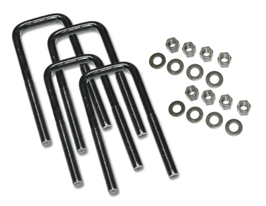 Superlift 10604 U-Bolt 4 Pack 9/16x3x9 Square w/ Hardware