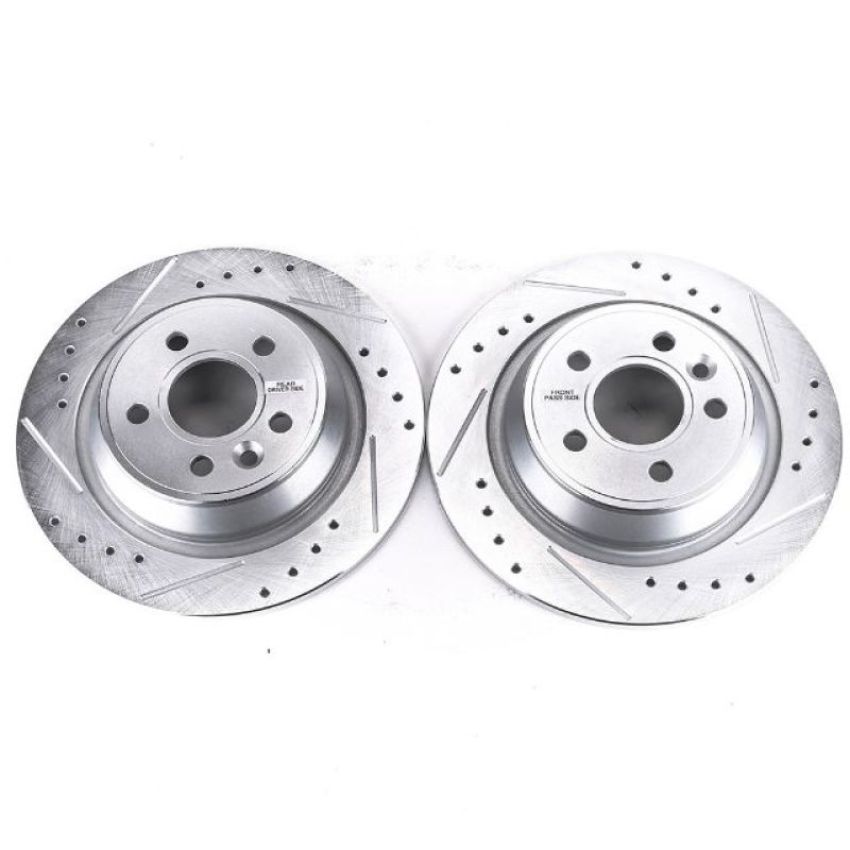 PowerStop EBR1299XPR PowerStop Evolution Performance Drilled, Slotted & Plated Brake Rotor Pair