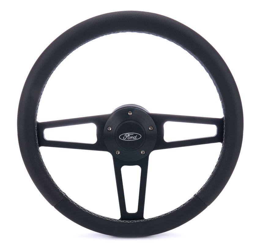 GRANT GRT1918 T Series Blk Wheel FORD Logo/Install Kit