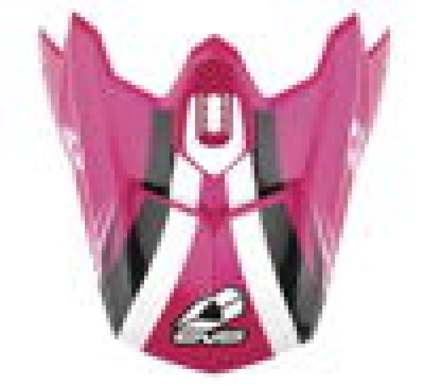 EVS H16T3W-VSPWBK T3 Works Visor - Pink/White/Black