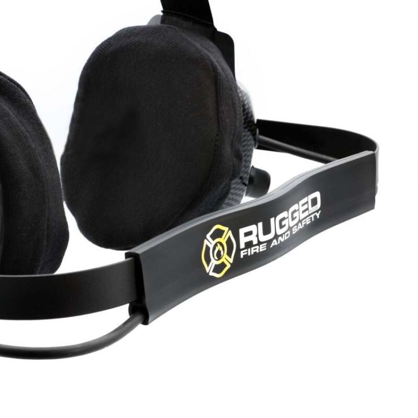 Rugged Radios FHS-42-PTT FHS Behind-The-Head Fire Safety Industrial Headset With PTT Button / No Cable