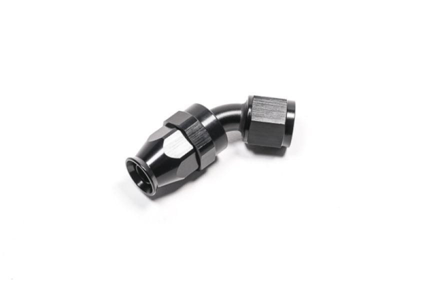 Radium Engineering 14-0635 8AN HOSE END, 45 DEGREE, PTFE, BLACK