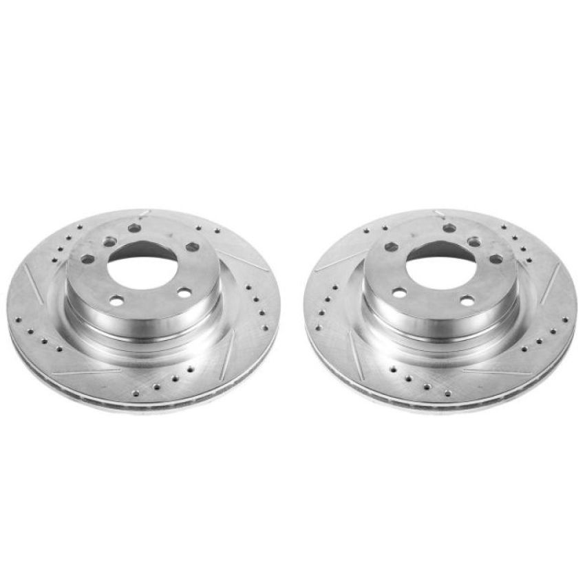 PowerStop EBR1403XPR PowerStop Evolution Performance Drilled, Slotted & Plated Brake Rotor Pair