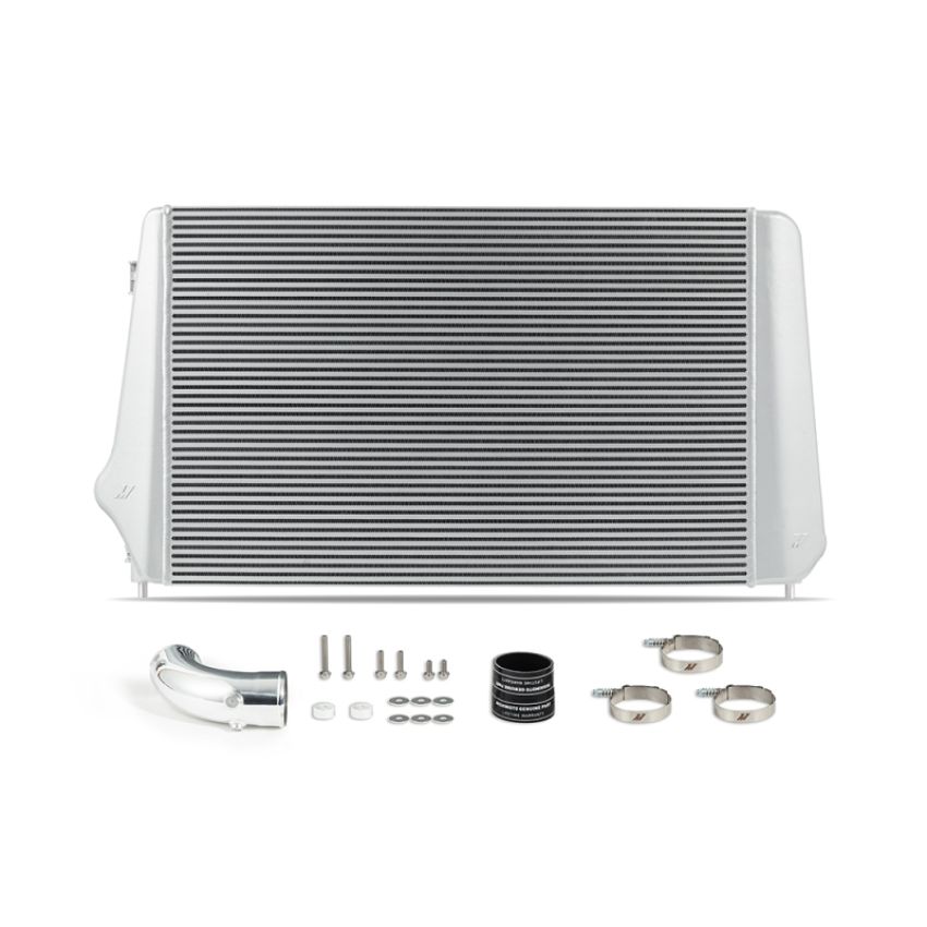 Mishimoto MMINT-DMAX-17SL 17-19 GM 6.6L L5P Duramax Intercooler - Silver
