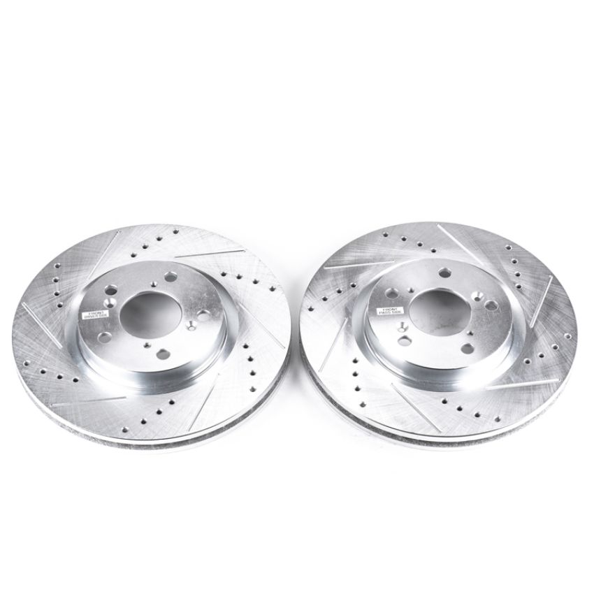 PowerStop JBR1383XPR PowerStop Evolution Performance Drilled, Slotted & Plated Brake Rotor Pair