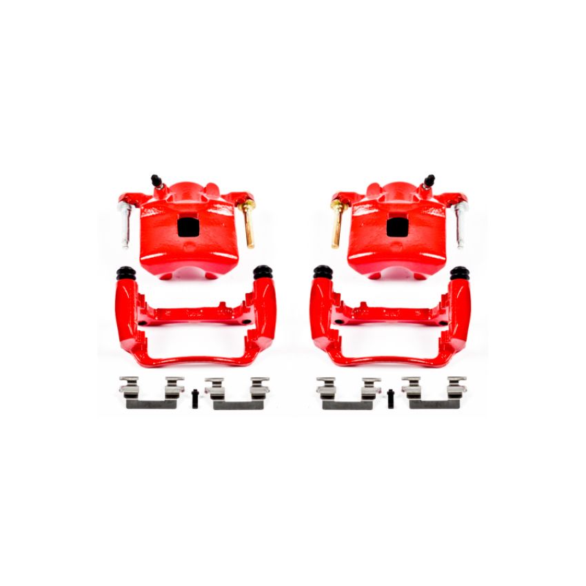PowerStop S4880 Red Powder Coated Calipers