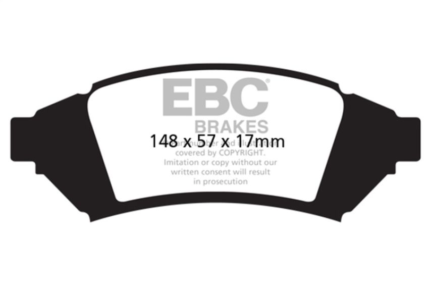 EBC Brakes UD1000 Ultimax OEM Replacement Brake Pads