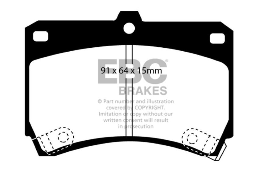 EBC Brakes DP2884 Greenstuff 2000 Series Sport Brake Pads