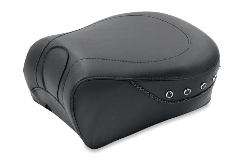 Mustang Motorcycle 79349 Mustang 97-07 Harley Rd King,06-07 Str Glide,00-01 Eagle Touring Passenger Seat w/Blk Pearls - Black