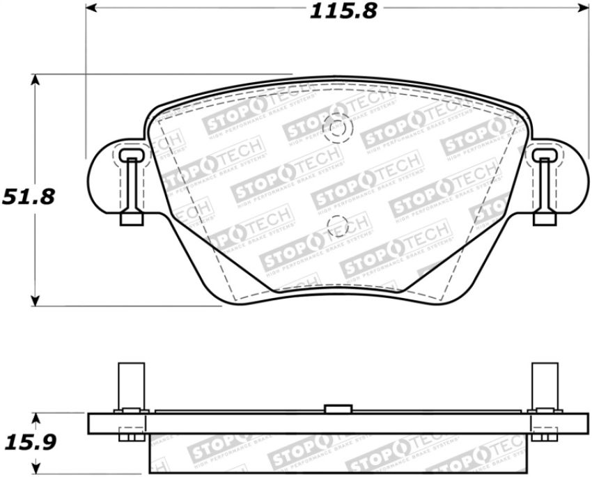 Stoptech 308.09110 Street Brake Pads