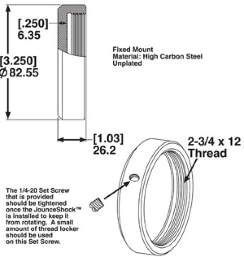 SPECIALTY PRODUCTS COMPANY 25505 JS FIXED MOUNT ASSY