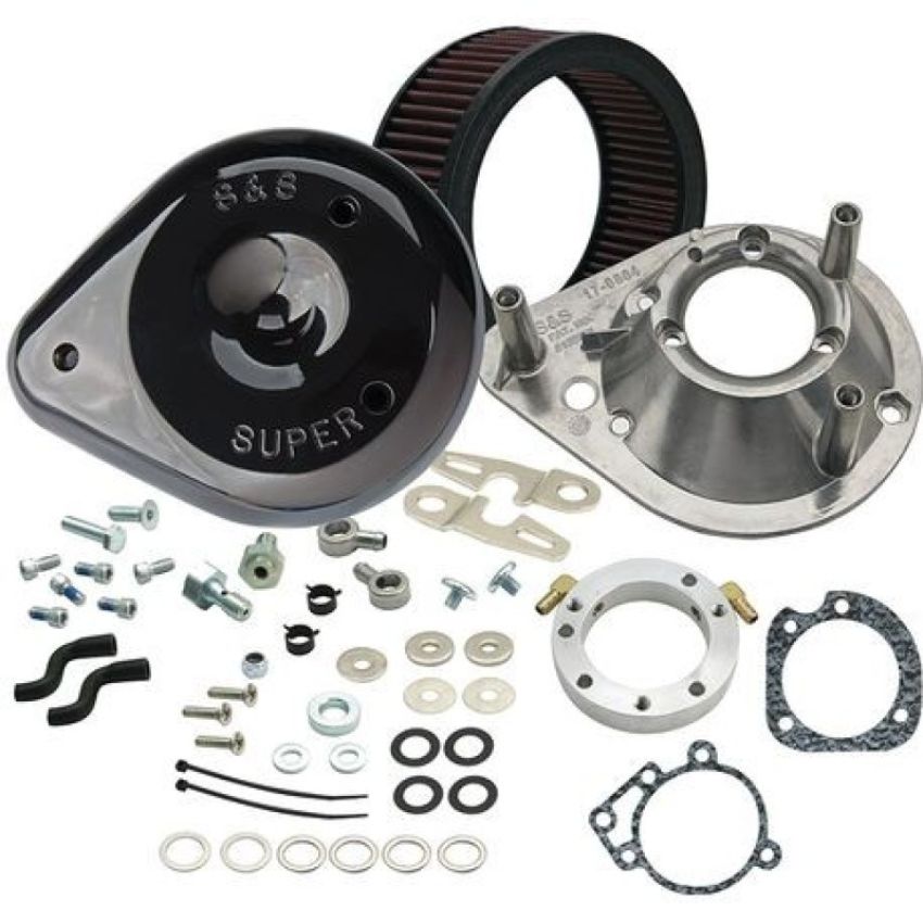 S&S Cycle 170-0182A 91-06 XL Sportster Models Teardrop Air Cleaner Kit - Gloss Black