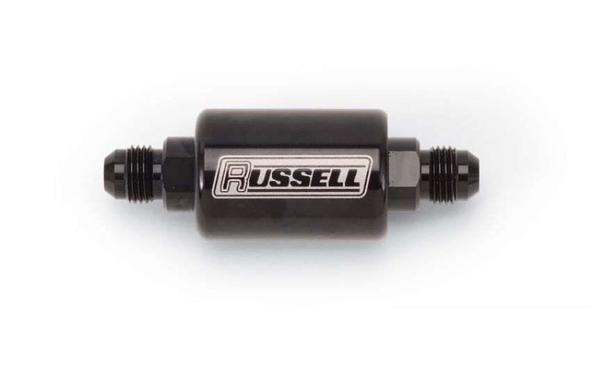 RUSSELL RUS650613 Check Valve 8an Male to 8an Male Black Anodize