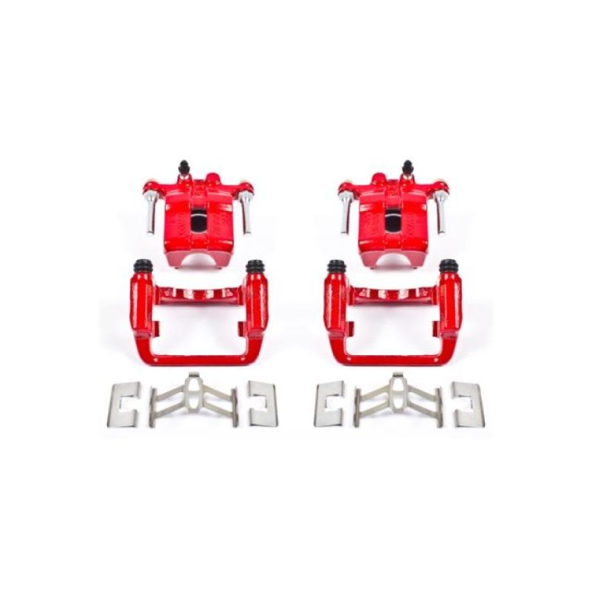 PowerStop S2596 Red Powder Coated Calipers