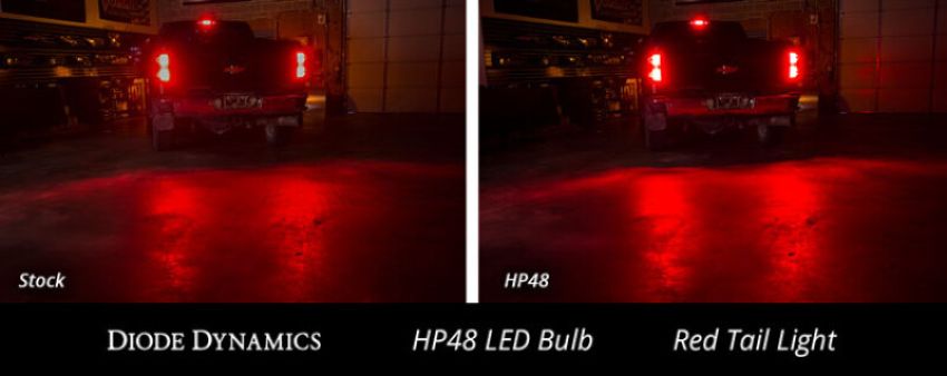 Diode Dynamics DD0056S 3157 LED Bulb HP48 LED - Red (Single)