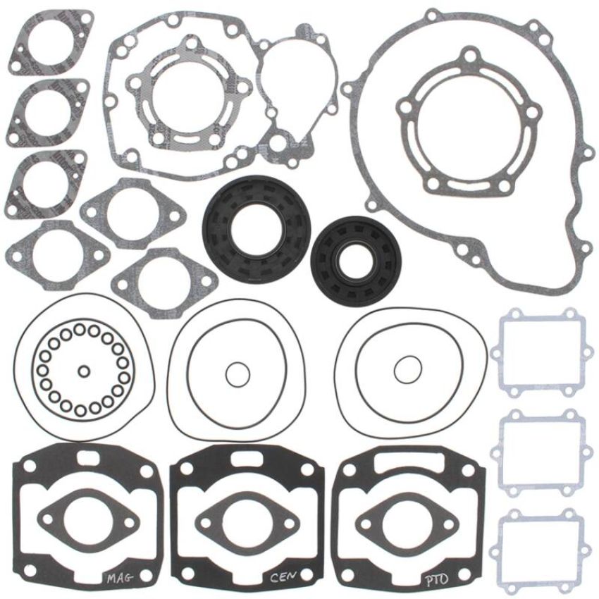 Vertex Pistons 611503 Vertex Gaskets 97-98 Arctic Cat Tigershark 1000 Complete Gasket Kit w/ Oil Seals