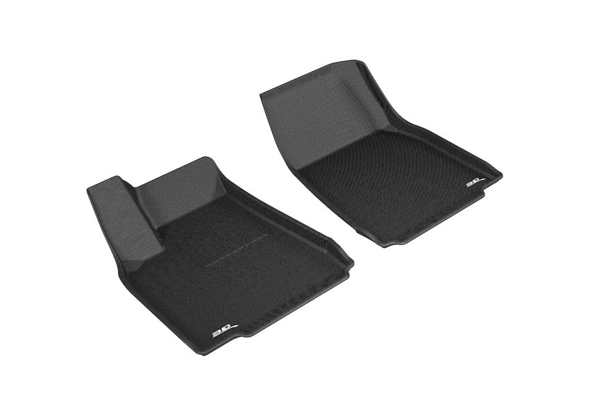 3D MAXpider 2016-2020 Tesla Model X Kagu 1st Row Floormat - Black