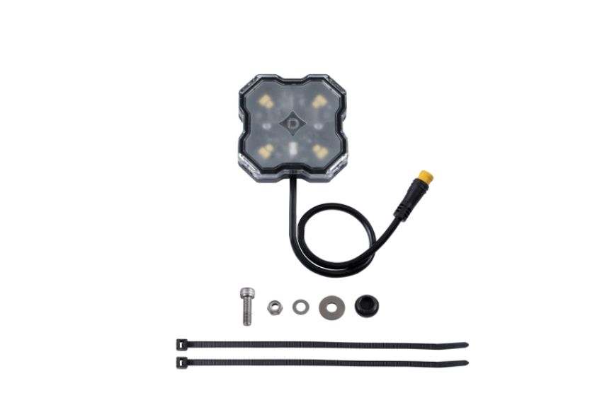 Diode Dynamics DD7435 Stage Series Single Color LED Rock Light - White Diffused M8 (one)
