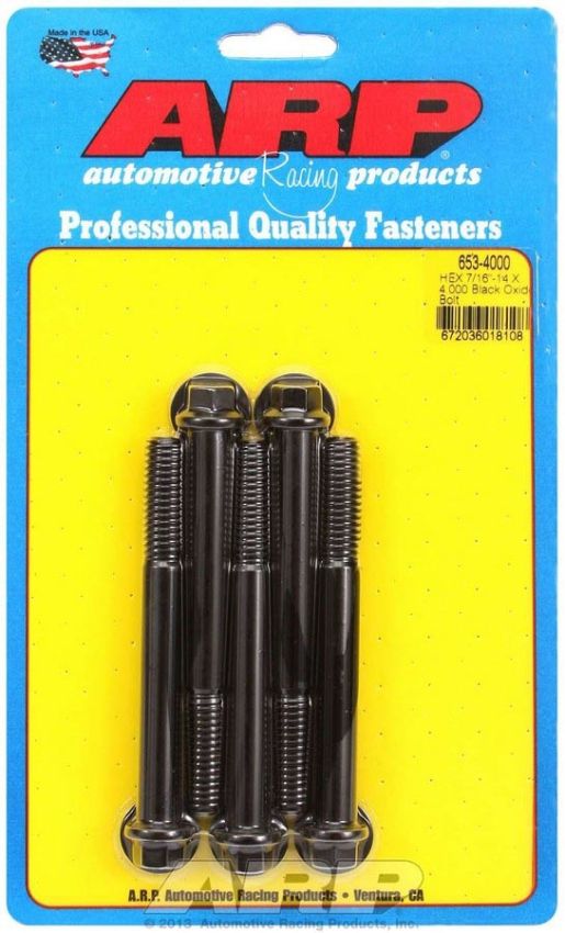 ARP ARP653-4000 Bolt Kit - 6pt. (5) 7/16-14 x 4.000