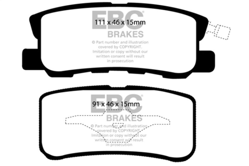 EBC Brakes DP31407C Redstuff Ceramic Low Dust Brake Pads
