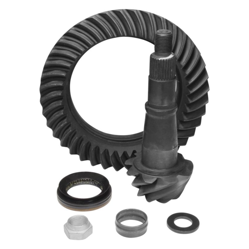 Yukon Gear & Axle YG C9.25R-444R-14 Yukon Reverse Ring & Pinion w/ 4:44 Gear Ratio for Dodge RAM 9.25in. - w/ Solid Front