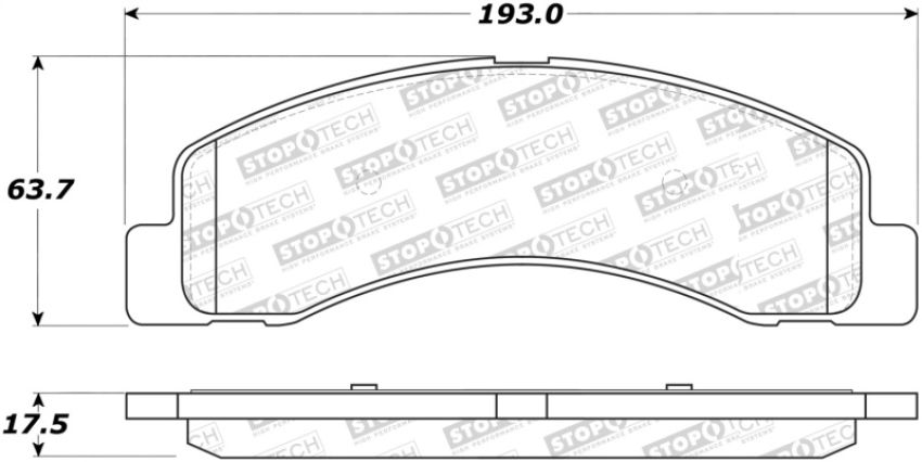 Stoptech 305.07560 Street Select Brake Pads