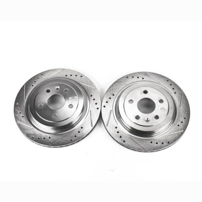 PowerStop AR82156XPR PowerStop Evolution Performance Drilled, Slotted & Plated Brake Rotor Pair