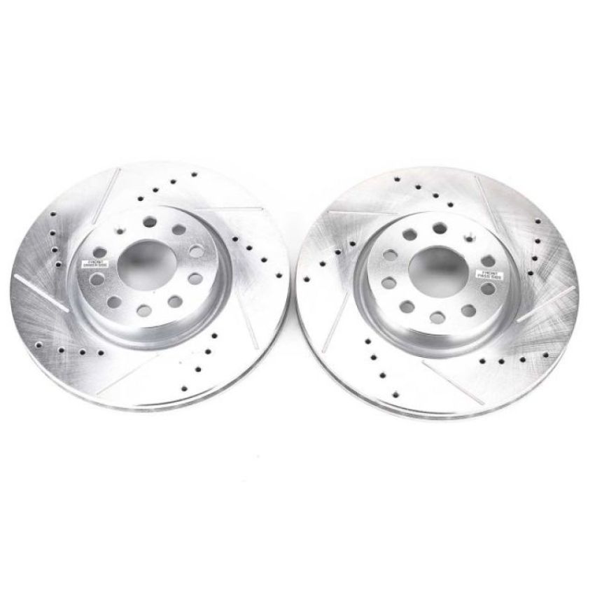 PowerStop EBR898XPR PowerStop Evolution Performance Drilled, Slotted & Plated Brake Rotor Pair
