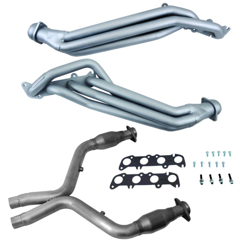 BBK 18561 11-14 Ford Mustang GT 5.0 1-7/8in Long Tube Headers w/High Flow Catted X-Pipe (Ti Ceramic)
