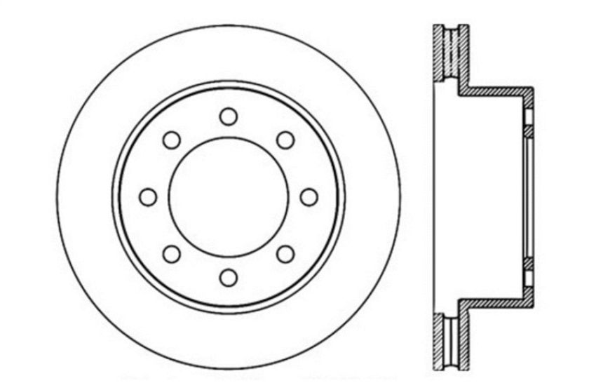 Stoptech 128.67061R Drilled Sport Brake Rotor