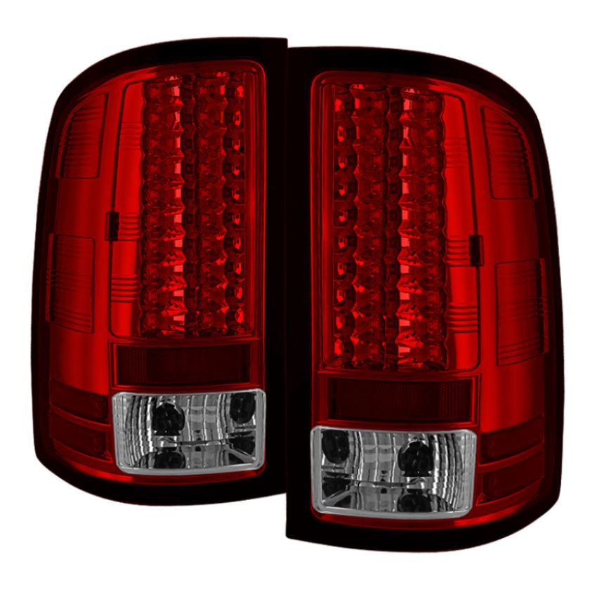 SPYDER 5014955 LED Tail Lights - Red Clear