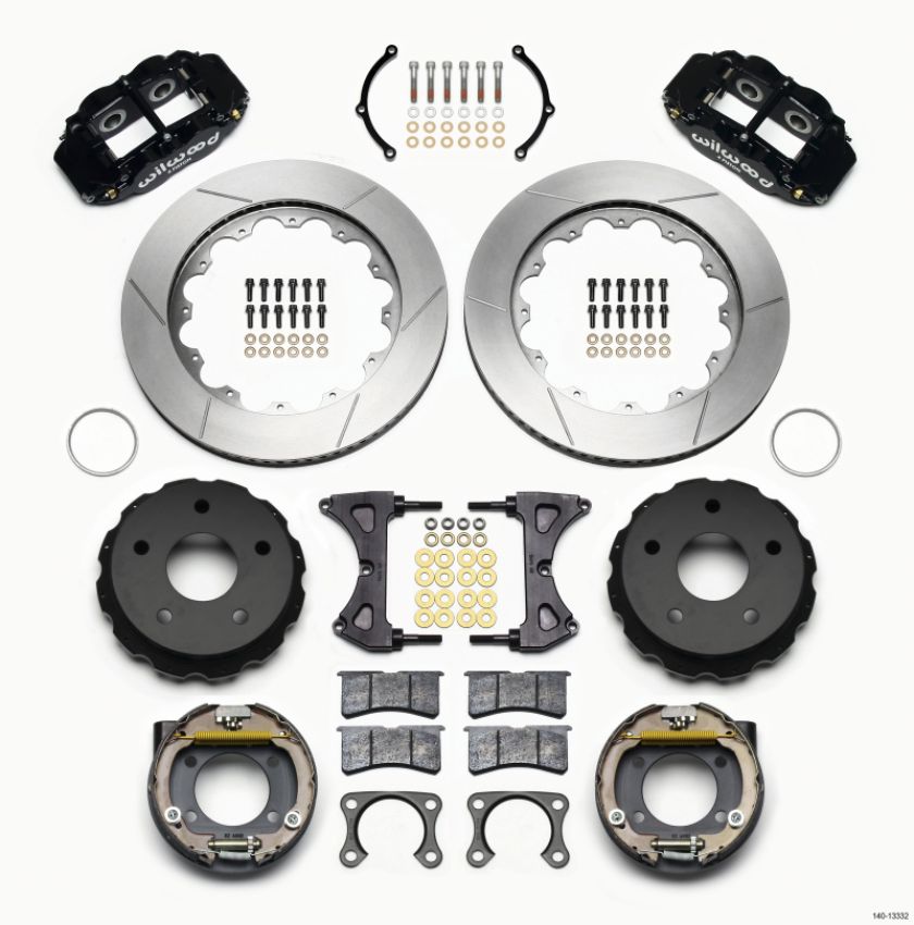 Wilwood 140-13332 Narrow Superlite 4R Rear P-Brk Kit 14.00in Small Ford 2.36in Off Bronco 5 x 5.50